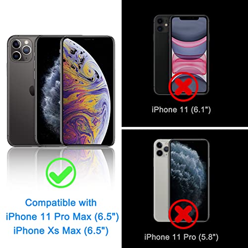 WHPXJY Privacy Screen Protector for iPhone 11 Pro Max & iPhone Xs Max (2 Pack), Tempered Glass Film with 28° Privacy Protection, Anti-Scratch, Easy Installation, Bubble-Free (Not for iPhone 11) - size: iPhone 11 Pro Max -6.5Inch