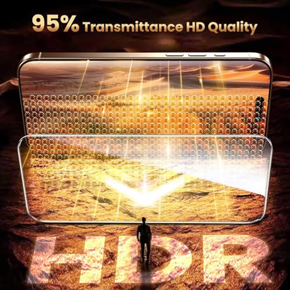 Uyiton 3D Full Glue Privacy Screen Protector for iPhone 16 Pro Max - size: iPhone 16 Pro Max