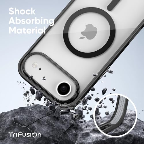 FLOLAB Surtect Tri-Fusion Magnetic for iPhone 17 Air Case Protective Slim Design Magsafe Compatible Military Grade - Black Clear Black - color: Black Clear Black, size: iPhone 17 Air