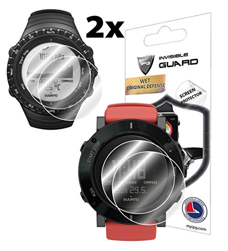 IPG for SUUNTO CORE Classic-Crush-Premium Series Screen Protector (2 Units) Invisible Ultra HD Clear Film Anti Scratch Skin Guard - Smooth/Self-Healing/Bubble -Free by