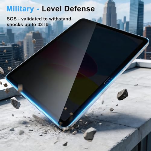 VANCKLE Privacy Screen Protector for Samsung Galaxy Tab A11 Plus 2025/A9 Plus 11 Inch 2023, Case Friendly Tempered Glass for Samsung Tablet A11 Plus/A11+/A9 Plus/ A9+ 11'' 5G (SM-X210/X216/X218), 1 Pack