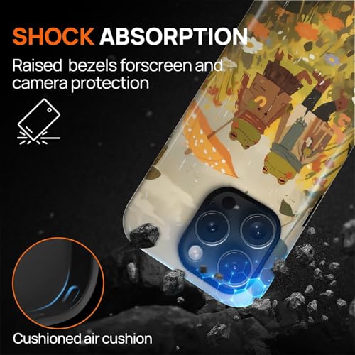 Magnetic for iPhone 16 Pro Case,[Compatible with Magsafe] Dual Layer Protective Heavy Duty Shockproof Rugged Drop Protection Bumper Hybrid Case - Rain Frog and Toad - color: Rain Frog and Toad, size: iPhone 16 Pro