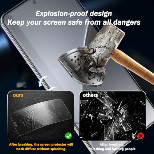 1 Pack Privacy Screen Protector for Xiaomi 15 with 2 Pack Camera Lens Protector, 9H Hardness, Anti Spy Tempered Glass Film, Black Protector for Xiaomi 15 - size: for Xiaomi 15