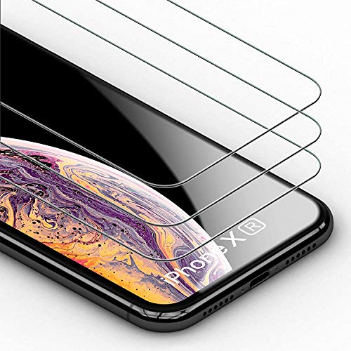rooCASE 3-Pack Screen Protector for iPhone 11 / iPhone XR, [Force Resistant Up to 44 Pounds] Tempered Glass Screen Protector for iPhone 11 (2019) / iPhone XR (2018) [Case Friendly]