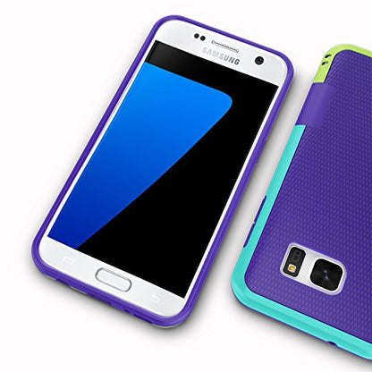 Galaxy S7 Edge Case, Jeylly One-Piece Ultra Slim 3 Color Impact Anti-Slip Rugged Soft TPU Bumper Shockproof Protective Case Cover Shell for Samsung Galaxy S7 Edge S VII Edge G935 - Purple | One-Piece Slim 3 Color Impact Anti-Slip Rugged Soft TPU Bumper Sh