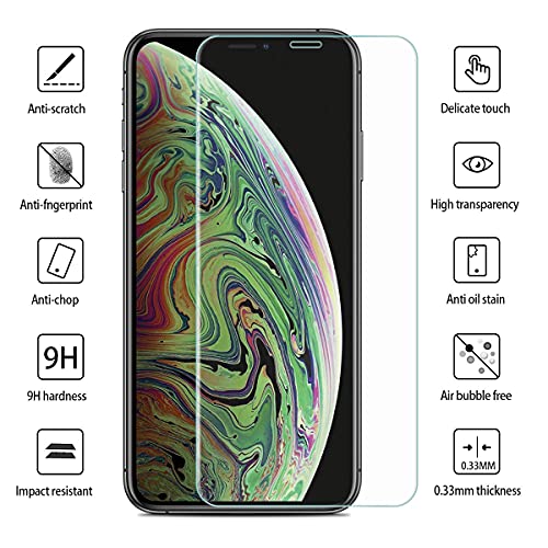 ImpactStrong Shatterproof Tempered Glass Screen Protector for iPhone 11 / iPhone XR [Easy Installation Frame] [Bubble Free] [9H Hardness] [Full Coverage] Case Friendly, 6.1 Inch - (3-Pack) - size: iPhone 11/XR