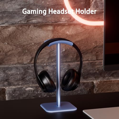 Headphone Stand for Desk - Headset Stand Headphone Holder (Blue) - color: Blue