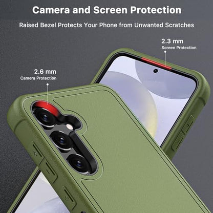 M MYBAT PRO Maverick Series for Samsung Galaxy S24 Plus Case with Belt Clip - color: Army Green, size: Samsung Galaxy S24 Plus