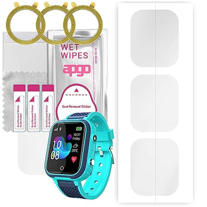 apgo 3x Hydrogel Ultra-Clear Screen Protector for Manta SWK01BB SWK01BL, Hydrogel Film, Flexible, Soft TPU with positioning layer easy installation