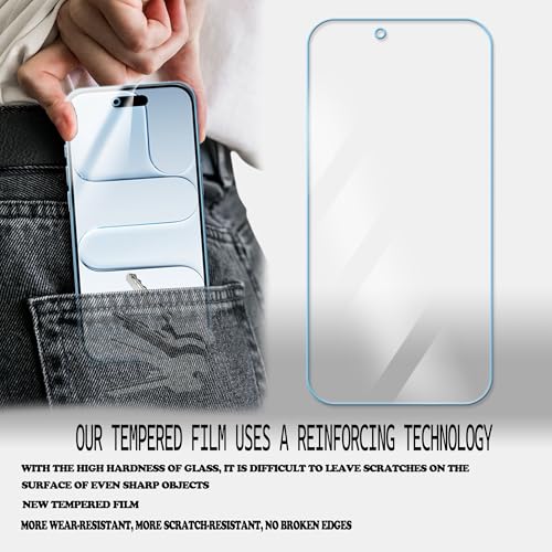 Anti Blue Light Screen Protector For iPhone Air Tempered Glass Film 2-Pack with Easy Alignment Tool