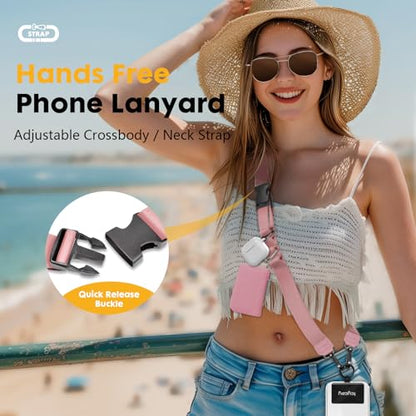 Icycay Phone Lanyard Crossbody Strap Neck Adjustable Teacher Women Solid - color: 1 Solid Color