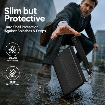 Power Bank Case for Anker 622/621/Nano 5000mAh Wireless Charging Battery - color: Black, size: 4.13*2.75*0.51inch