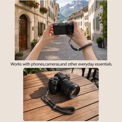 phone wrist strap, Adjustable Cell Phone Lanyard Strap for Case - color: Off-white
