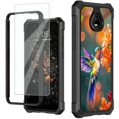 for Schok Volt Sv67q Sv67332 Case with Screen Protector, Military Grade Drop Protection, Dual Layer Hybrid Shockproof Protection TPU Phone Case for Schok Volt Sv67q, Hummingbird - color: Hummingbird