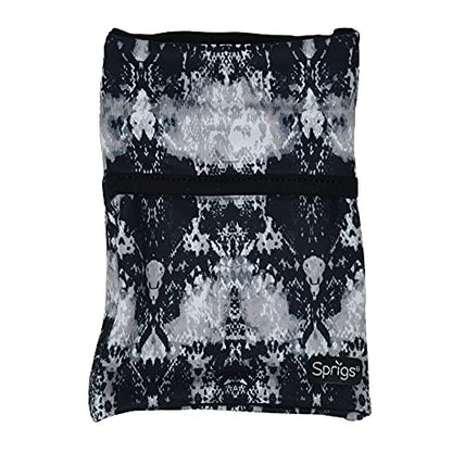 Sprigs Wrist Wallet Running Wristband Pocket for Keys Cards Cash ID Phone - color: Black Abstract
