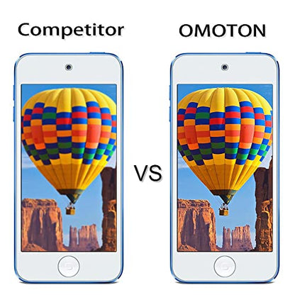 OMOTON Tempered Glass Screen Protector for New iPod Touch (7th / 6th / 5th Gen, 2015 / 2019 Released), 2 Pack - size: iPod Touch