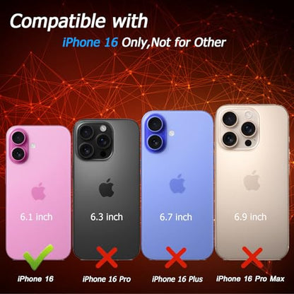 Battery Case for iPhone 16, [10000mAh] Enhanced Rechargeable Portable Protective Wireless Charger Case Battery Pack Support CarPlay Wireless Charging Case Compatible with iPhone 16 (6.1 inch)-Black - size: iPhone 16