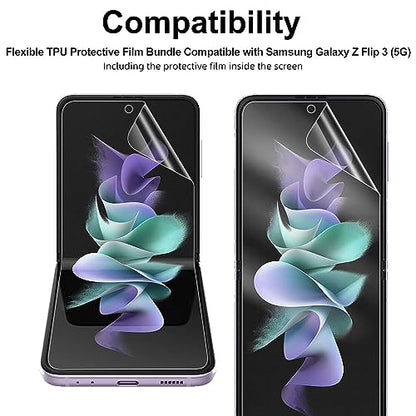 High Sensitivity Hydrogel Screen Protector for Samsung Galaxy Z Flip 6 / Z Flip 7 FE, 2 Pieces Upgraded Transparent Soft TPU Protective Film - color: Galaxy Z Flip 6 / Z Flip 7 FE