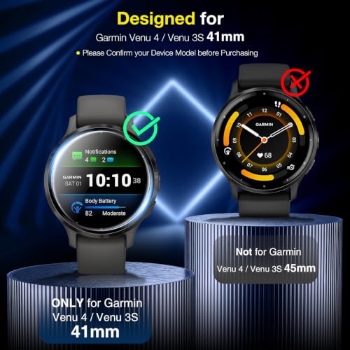 LK 6 Pack for Garmin Venu 4/ Venu 3s Screen Protector 41mm, TPU Film - size: 41mm