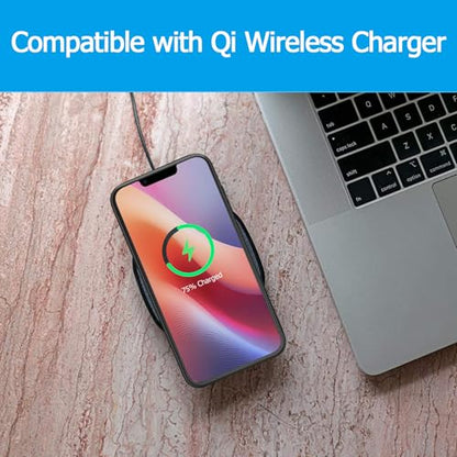 Battery Case for iPhone 17e, 10000mAh Portable Protective Charging Case with Wireless Charging Compatible for iPhone 16e/ 17e (6.1 inch) Rechargeable Battery Pack Charger Cover with Carplay (Black) - size: iPhone 16e/17e