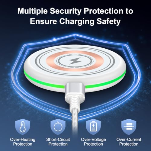 25W Magnetic Wireless Charger Pad for Google Pixel 11 Pro XL/10a/10 Pro/9/8 - color: White