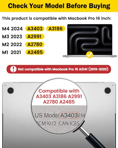 F FORITO 360° Privacy Screen Protector Compatible with MacBook Pro 16 inch (2024, 2023, 2022, 2021, M4, M3, M2, M1, Pro, Max), Anti Peeping Anti Glare Anti Blue Light Laptop Privacy Screen Shield - size: MacBook Pro 16" (2021-2024, M1 M2 M3 M4 Pro Max)