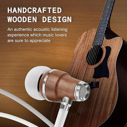 Symphonized Premium Wooden Wired Earbuds with Microphone (Lightning) - color: White, style: Lightning