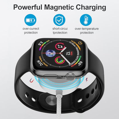 60W 3 in 1 Multi Chargers Cable for Apple Watch Fast Charging, Travel Essentials iWatch Charger Cord 5FT for iWatch Series Ultra 3/2/SE 3/11/10/9/8/7/6/5/4/iPhone17 15 16 Pro Max/14/13/12/11