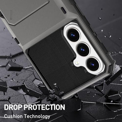 Wallet Case for Samsung Galaxy S26+ Plus, Credit Card Holder Gray - color: Gray, size: Samsung Galaxy S26 Plus