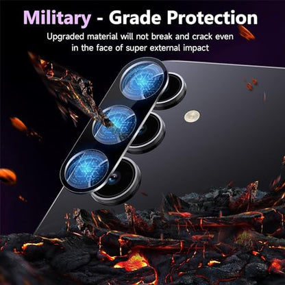 [2+2 Pack Privacy Screen Protector for Samsung Galaxy A35 5G 6.5 inch, Tempered Glass Saver With Camera Lens Protector, Anti Spy Anti Scratch Black Film Shield for Galaxy A35 - size: A35