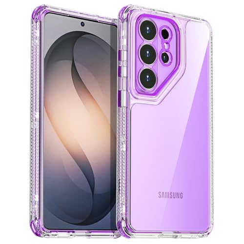 AICase for Samsung Galaxy S26 Ultra Case Clear,Heavy Duty Durable 3-Layer Crystal Transparent [Not Yellowing][Military Grade Drop Protection] Shockproof/DropProof Protective for S26 Ultra 6.9" 2025_5 - color: Purple, size: Samsung Galaxy S26 Ultra
