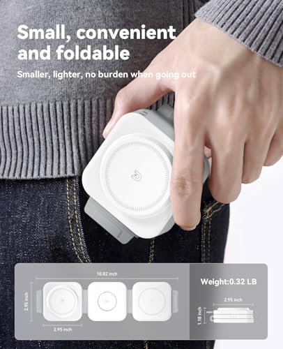 3 in 1 Charging Station for Apple, Foldable Magnetic Wireless Charger Dock - size: 15W White 1Pack