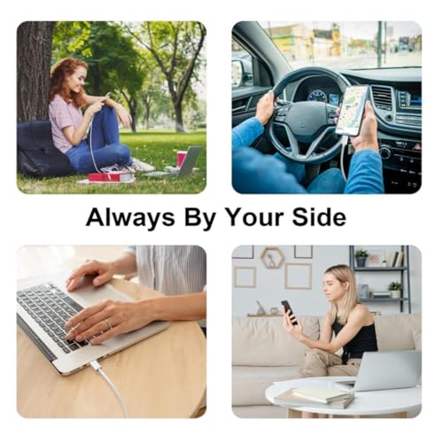 USB C to USB C Cable(2 Pack)，Type-C 60W Fast Charging Cable, Nylon Braided, for Home/Office/Travel, Compatible with iPhone 17/16/15, MacBook, Samsung, iPad, Laptop（3.3ft + 5ft）