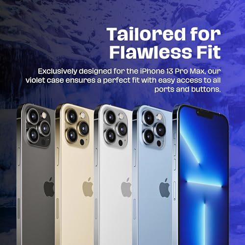 for Apple iPhone 13 Pro Max Case 6.7", Periwinkle Silicone 13 Pro Max Phone Case, Light Baby Blue Phone Cases with Shockproof Military Grade Drop Protection, Non-Slip & Anti-Scratch Aesthetic Cases - color: Periwinkle