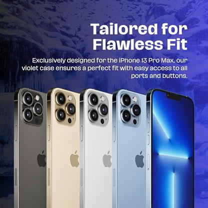 for Apple iPhone 13 Pro Max Case 6.7", Periwinkle Silicone 13 Pro Max Phone Case, Light Baby Blue Phone Cases with Shockproof Military Grade Drop Protection, Non-Slip & Anti-Scratch Aesthetic Cases - color: Periwinkle
