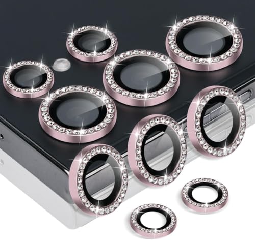 Camera Lens Protector for Samsung Galaxy S23 Ultra, Diamond Pink - color: Diamond Pink