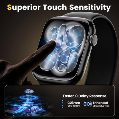 MOHAVE 4 Pack Screen Protector for Apple Watch Series 11/10 46mm [Auto Alignment] Soft Hybrid Material [Dust Removal] 24h Self Healing iWatch Film