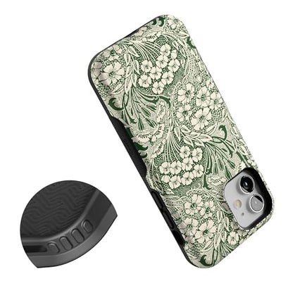 Casely iPhone 12 Mini Case | Mystic Meadow | Green Gardens | Bold Protective Design | Compatible with MagSafe - color: Mystic Meadow | Green Gardens, size: Iphone 12 Mini
