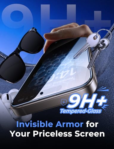 MAGIC JOHN for iPhone 15 Pro Max Privacy Screen Protector Easy Installation