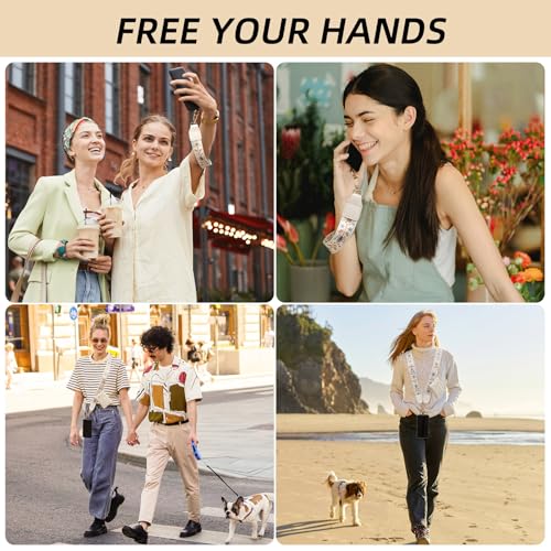 Cell Phone Lanyard Crossbody with Wallet, Versatile Clip and Go Phone Strap - color: Q