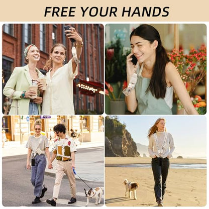 Cell Phone Lanyard Crossbody with Wallet, Versatile Clip and Go Phone Strap - color: Q