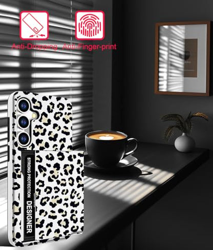 for Samsung Galaxy S24 / S25 Case - Black Leopard Dot - color: Black Leopard Dot