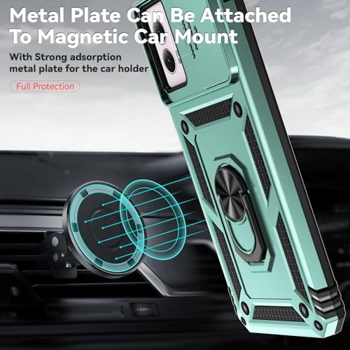 SunStory for Motorola Moto G Power 5G 2024 Case with Kickstand,Green - color: Green