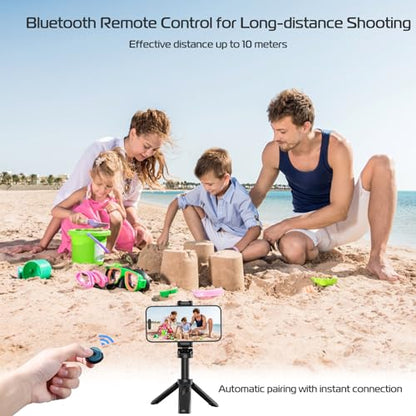 ULANZI JJ02 Selfie Stick Tripod, Portable Pocket Size Phone Tripod Holder - color: Matte