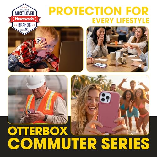 OtterBox iPhone 16 Pro Max – Commuter Series Slim MagSafe Case - Foxberry | 3X Military Drop Protection - Dual-Layer Design - Pocket-Friendly - Raised Edges - Port Covers - Non-Retail Packaging - color: Foxberry