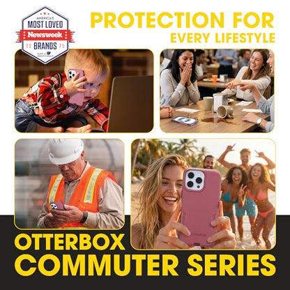 OtterBox iPhone 16 Pro Max – Commuter Series Slim MagSafe Case - Foxberry | 3X Military Drop Protection - Dual-Layer Design - Pocket-Friendly - Raised Edges - Port Covers - Non-Retail Packaging - color: Foxberry