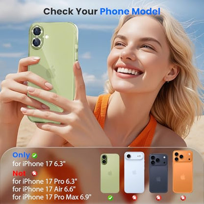 imluckies Glitter Camera Lens Protector for iPhone 17 6.3", [AR+AF] HD Clear Tempered Glass Lens Cover, 9H Scratch Resistant Individual Metal Shiny Ring, Case Friendly & Easy Install, Bling Green - color: Bling Green