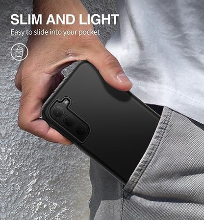 SURITCH for Samsung Galaxy S23 Plus Case, [Built-in Screen Protector] [Dual-Layer Protection ] Full Protection Shockproof Rugged Bumper Phone Cover for Samsung S23 Plus 6.6 Inch - Black - color: Black