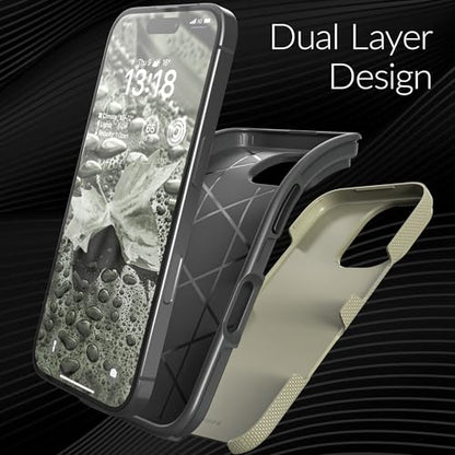 Crave Dual Guard Compatible with iPhone 16 Case, Compatible with MagSafe Shockproof Protection Dual Layer Case for Apple iPhone 16 (6.1") - Sand - color: Sand