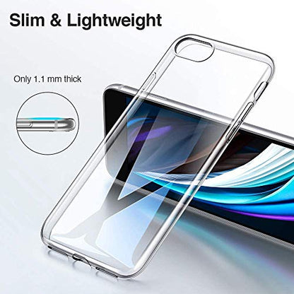 Phone Case for TCL 30 V 5G (6.67 Inch), Silicone Ultra Slim Shockproof Phone Case for TCL 30 V 5G, Soft Anti-Scratch Clear Back Case [ Anti-Yellowing] - [2 Pieces]